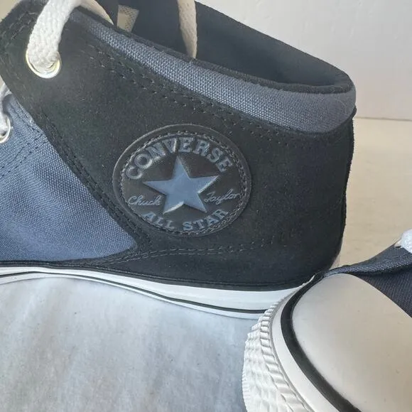 NIB Converse All Star Chuck Taylor High Street Mid Sneaker Mens 11.5 Blue Black