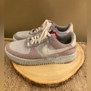 Nike Air Force 1 Crater Flyknit Wolf Grey/White-Pure Platinum Men’s Size 9