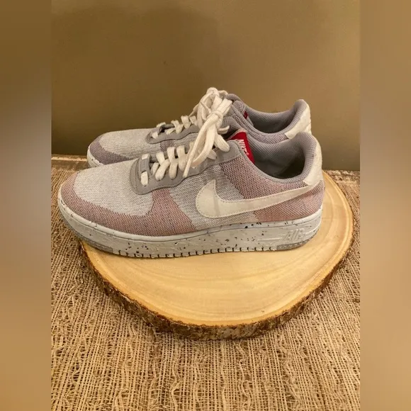 Nike Air Force 1 Crater Flyknit Wolf Grey/White-Pure Platinum Men’s Size 9