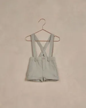 NoraLee Baby Boys Suspender Shorts in Sage