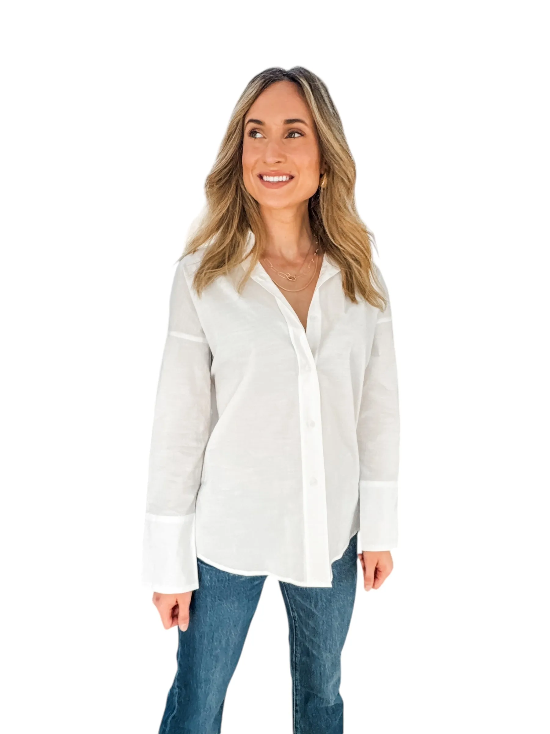 Not So Basic White Button Up