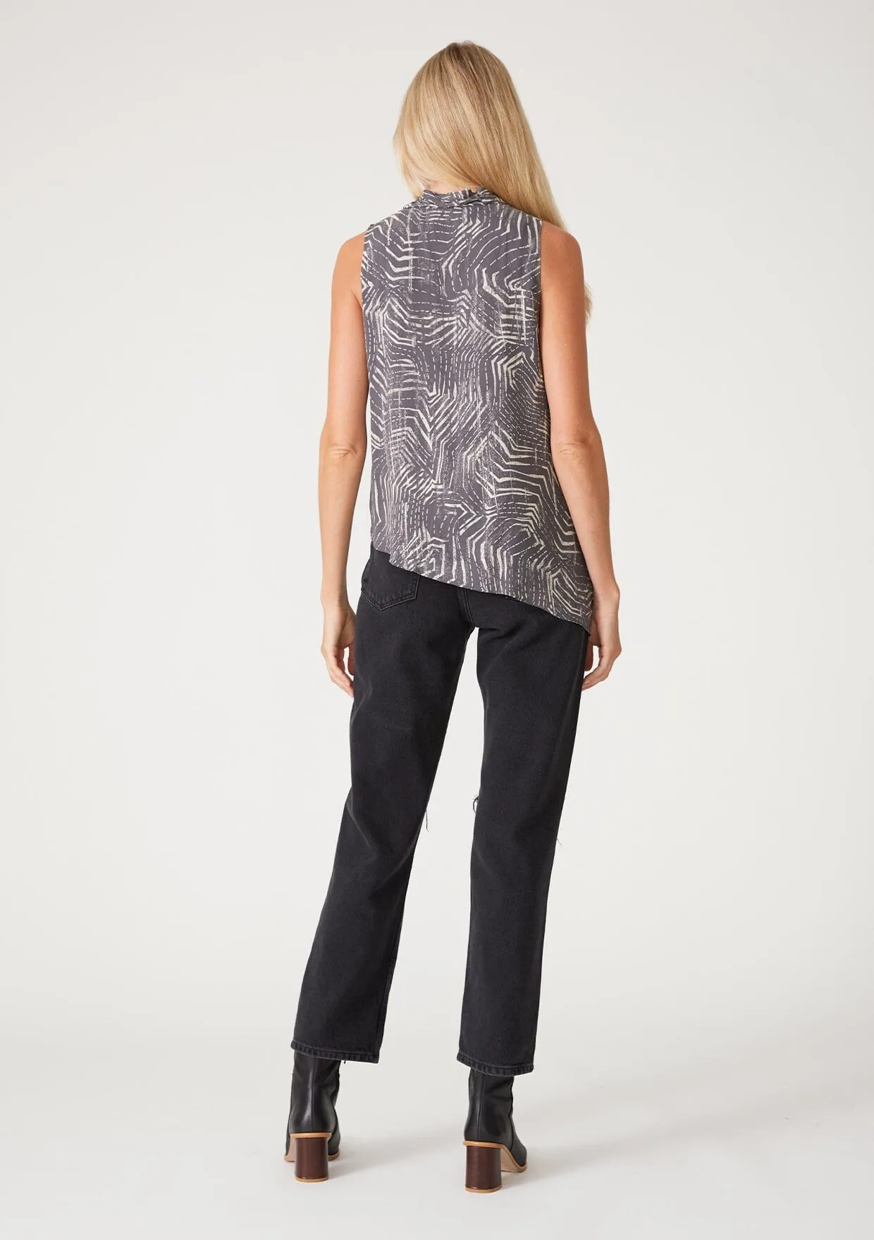 Nova Asymmetric Surplice Top