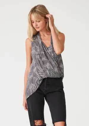Nova Asymmetric Surplice Top
