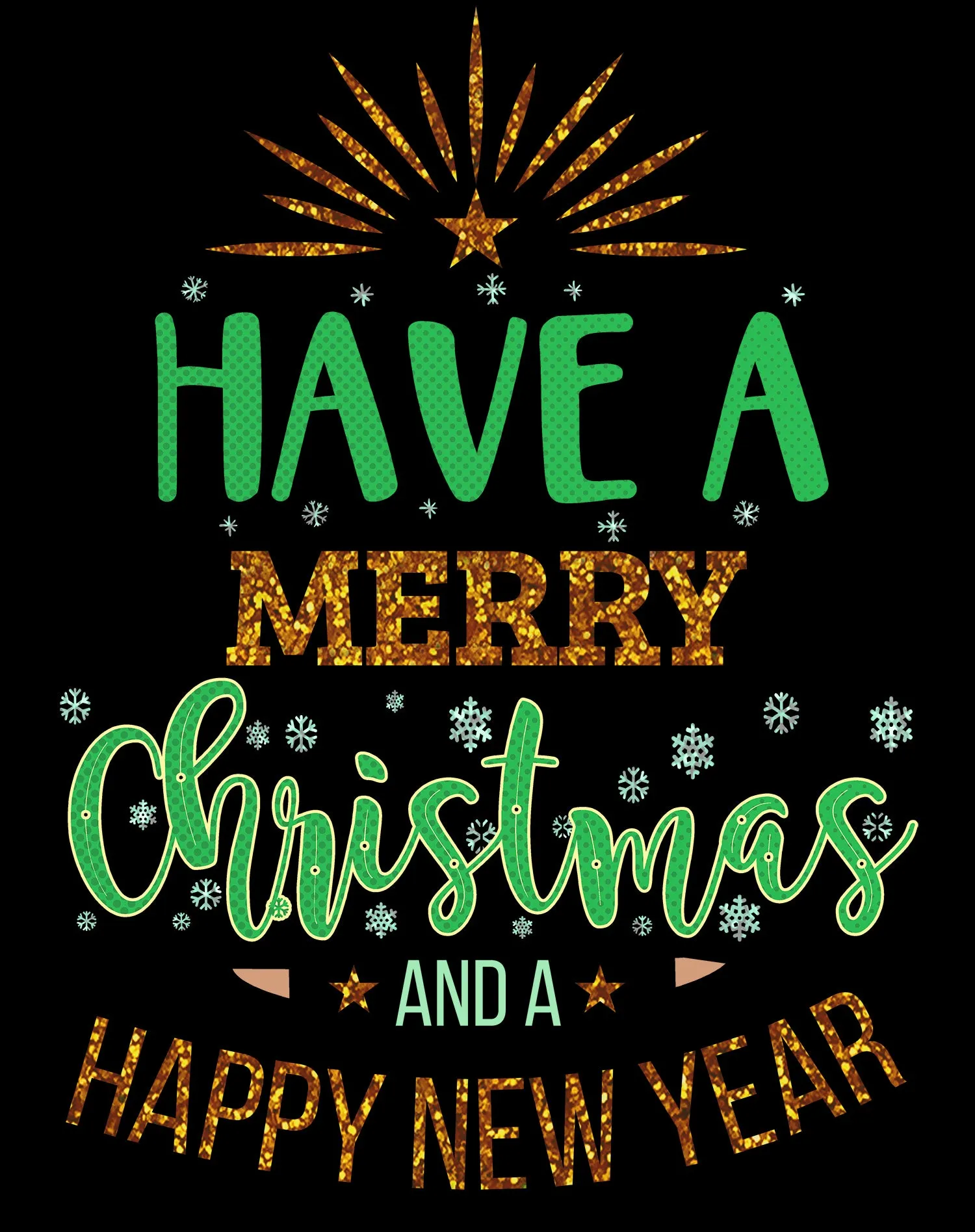 NYE Merry Christmas Sparkle Happy New Year Eve Xmas Party Unisex Sweatshirt