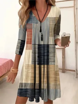 Olaya® | Dress With Vintage Print