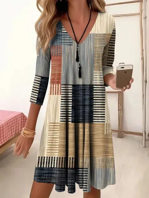 Olaya® | Dress With Vintage Print