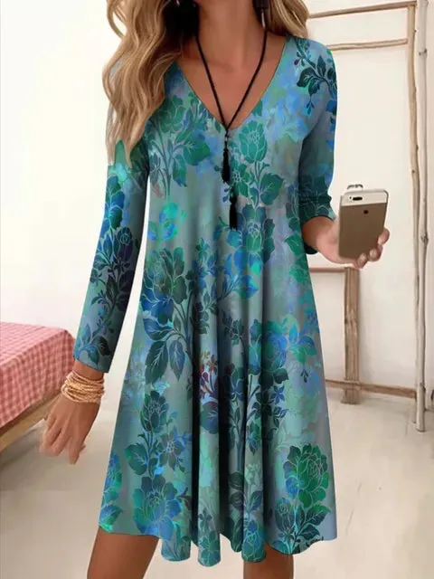 Olaya® | Dress With Vintage Print