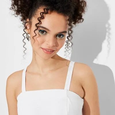 Open Box - Women's Wide Leg Tube Jumpsuit - Wild Fable White S