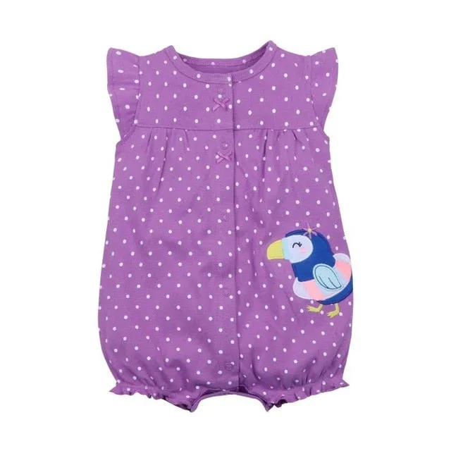 Orangemom summer baby girl clothes one-piece jumpsuits baby clothing ,cotton short romper infant girl clothes roupas menina home