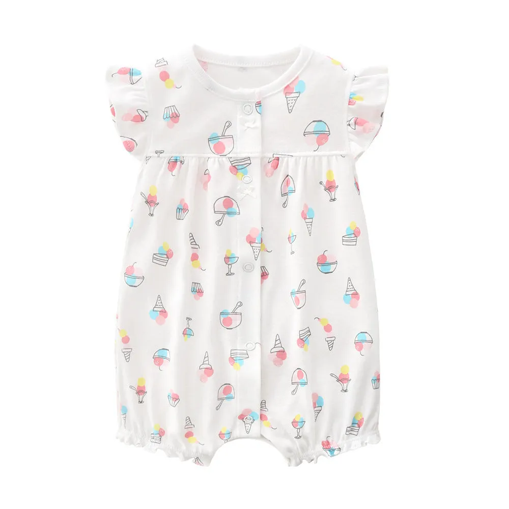 Orangemom summer baby girl clothes one-piece jumpsuits baby clothing ,cotton short romper infant girl clothes roupas menina home