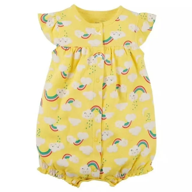 Orangemom summer baby girl clothes one-piece jumpsuits baby clothing ,cotton short romper infant girl clothes roupas menina home