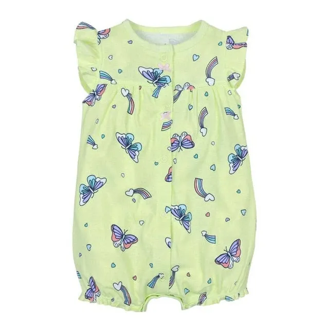 Orangemom summer baby girl clothes one-piece jumpsuits baby clothing ,cotton short romper infant girl clothes roupas menina home