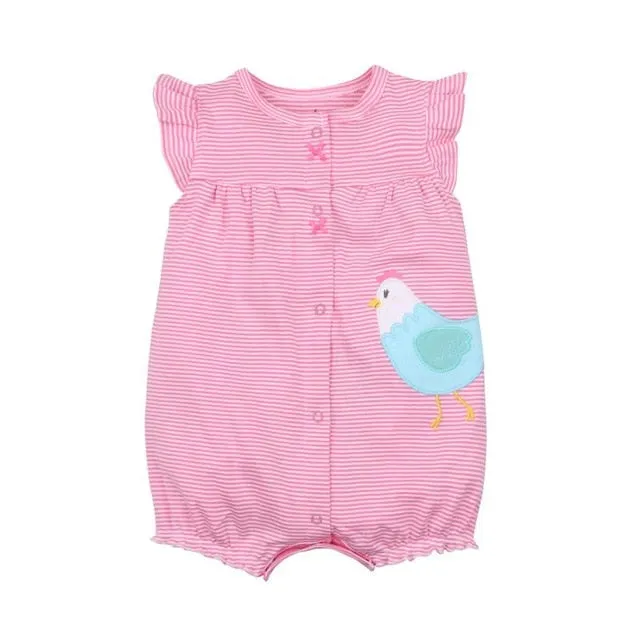 Orangemom summer baby girl clothes one-piece jumpsuits baby clothing ,cotton short romper infant girl clothes roupas menina home
