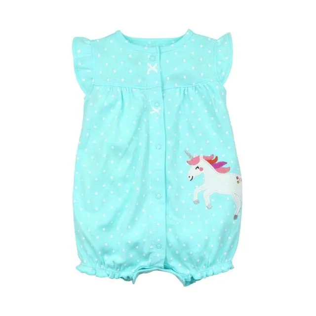 Orangemom summer baby girl clothes one-piece jumpsuits baby clothing ,cotton short romper infant girl clothes roupas menina home