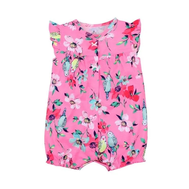 Orangemom summer baby girl clothes one-piece jumpsuits baby clothing ,cotton short romper infant girl clothes roupas menina home