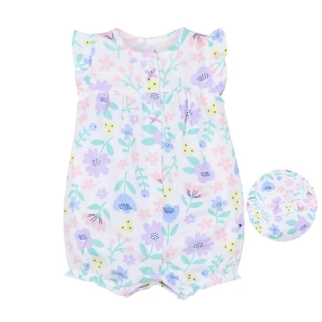 Orangemom summer baby girl clothes one-piece jumpsuits baby clothing ,cotton short romper infant girl clothes roupas menina home