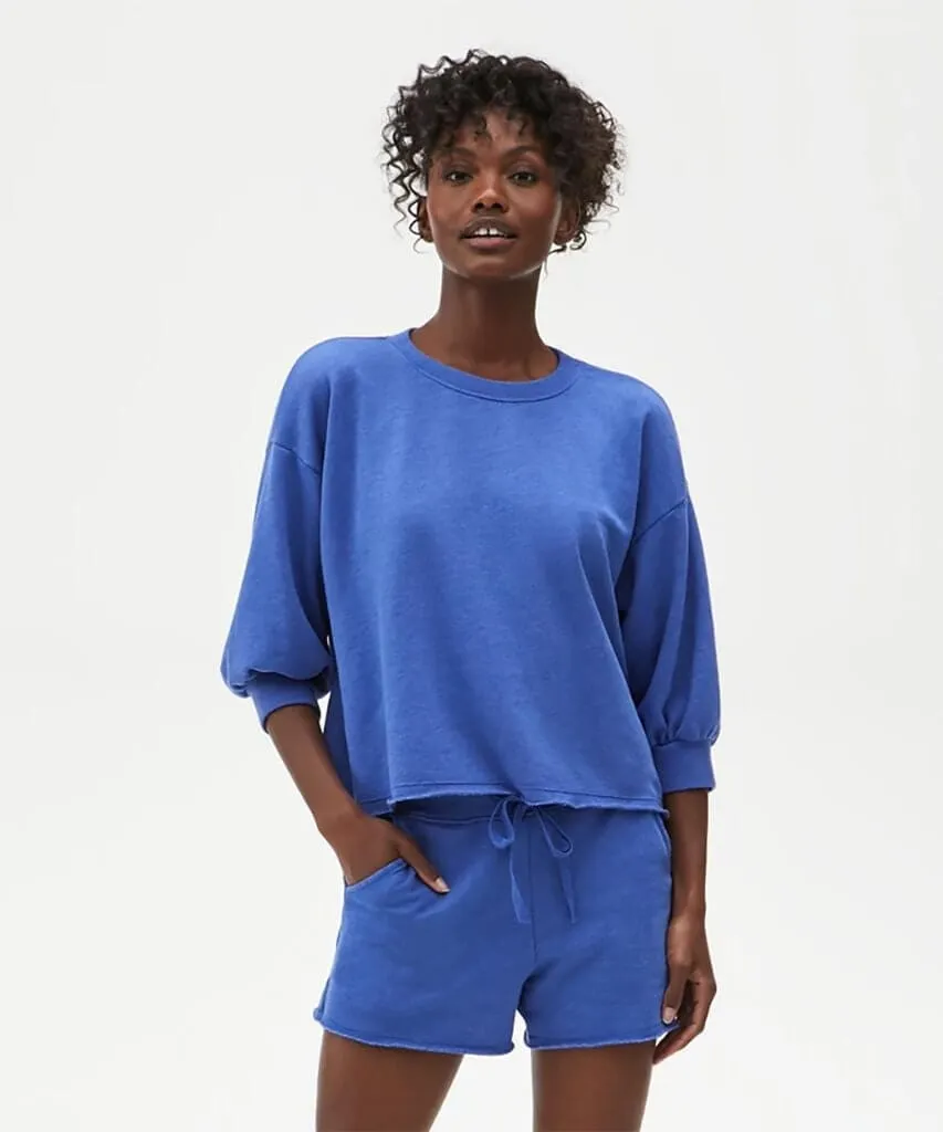 Otto Cut Off Sweatshort French Terry Royal