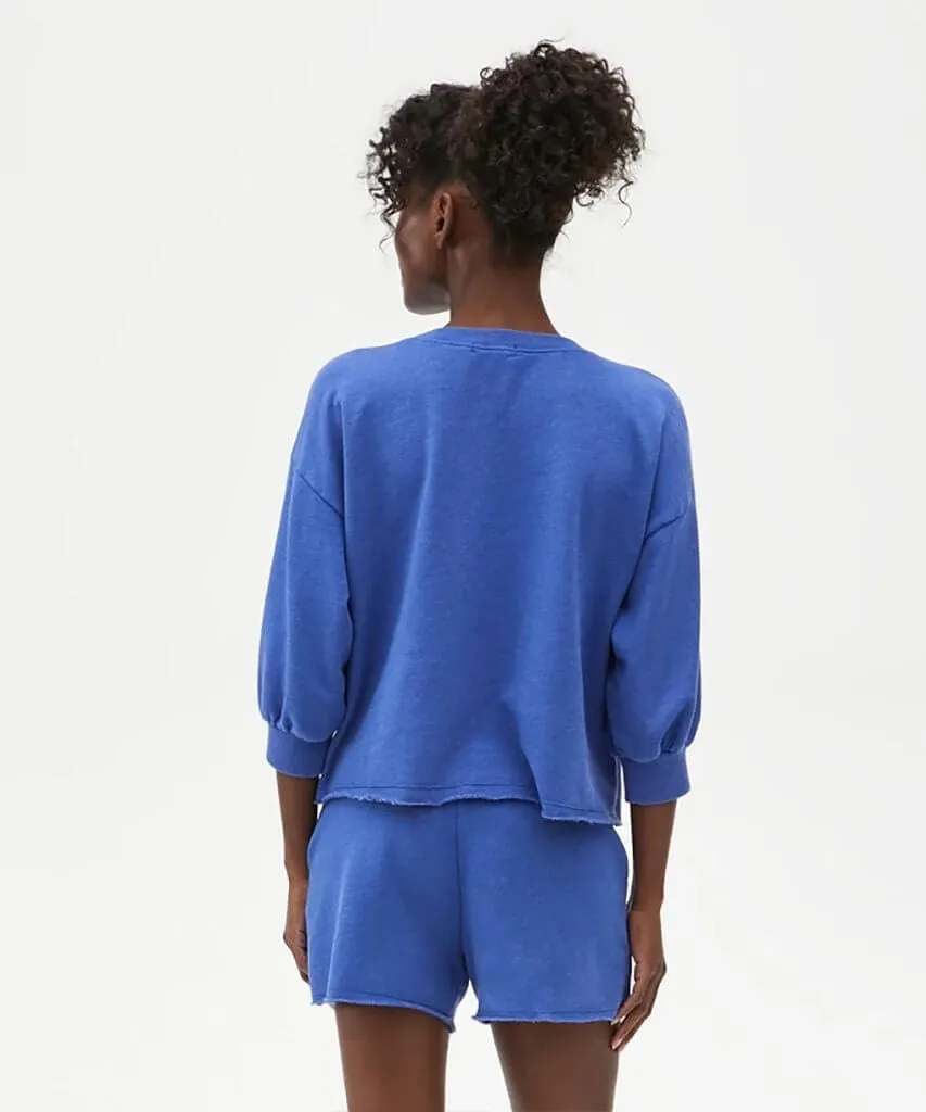 Otto Cut Off Sweatshort French Terry Royal