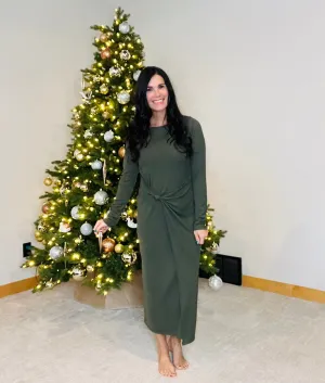 Overlap Maxi Dress