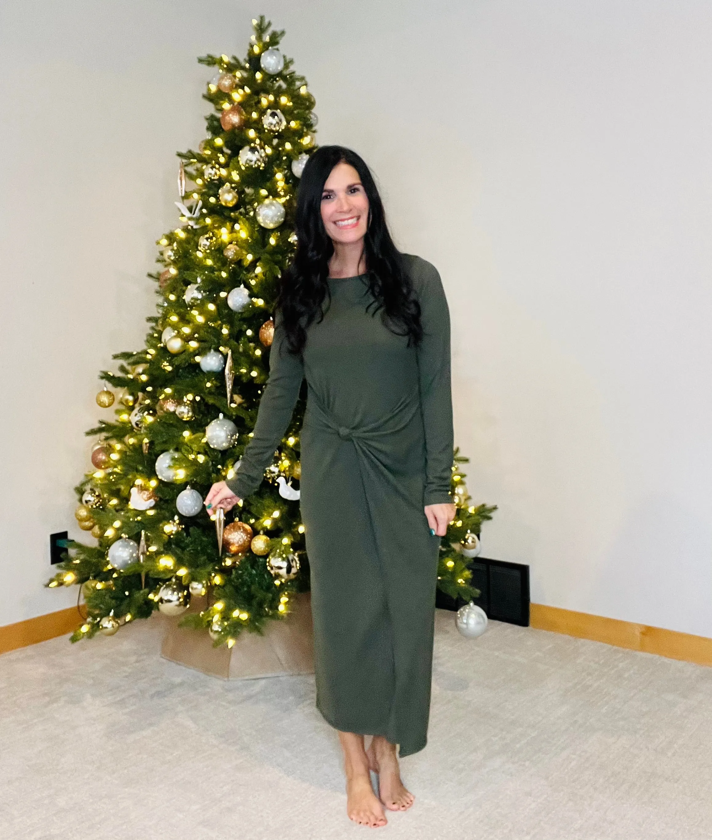 Overlap Maxi Dress