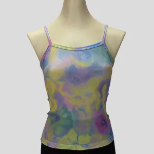 Painted Pastel Flowers Top