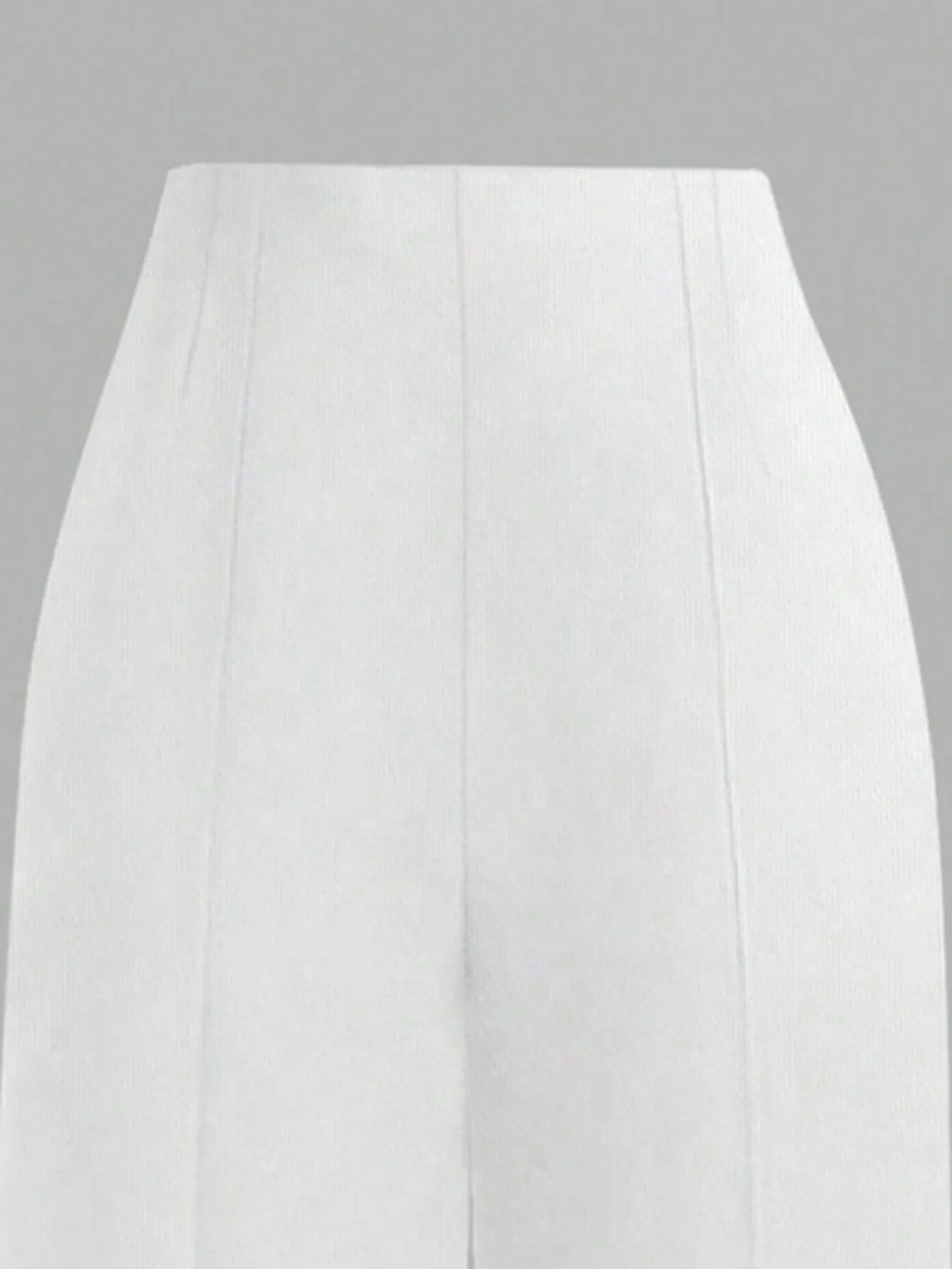 Pantalones rectos unicolor casual para mujer