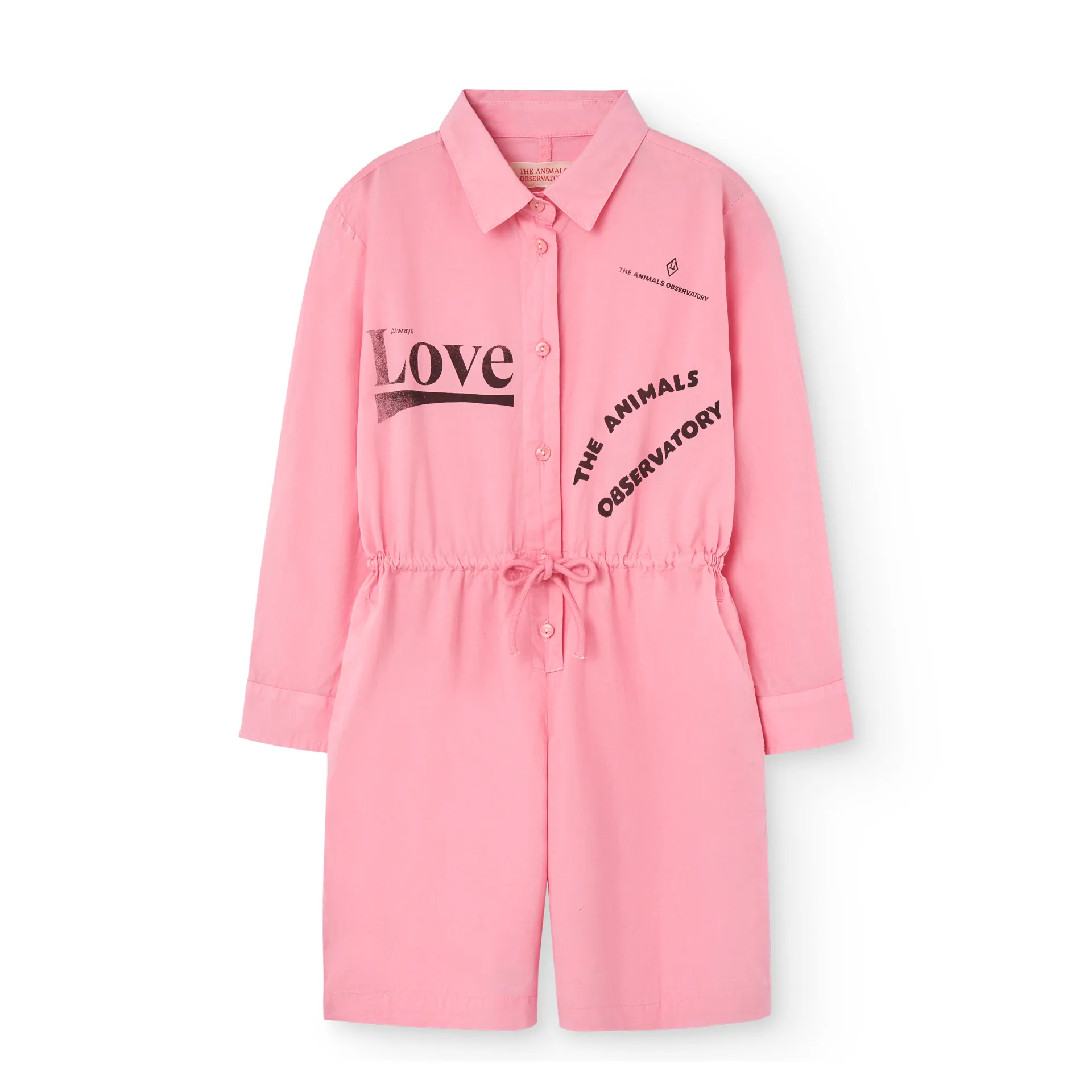 Pink Love Squirrel Short Jumpsuit