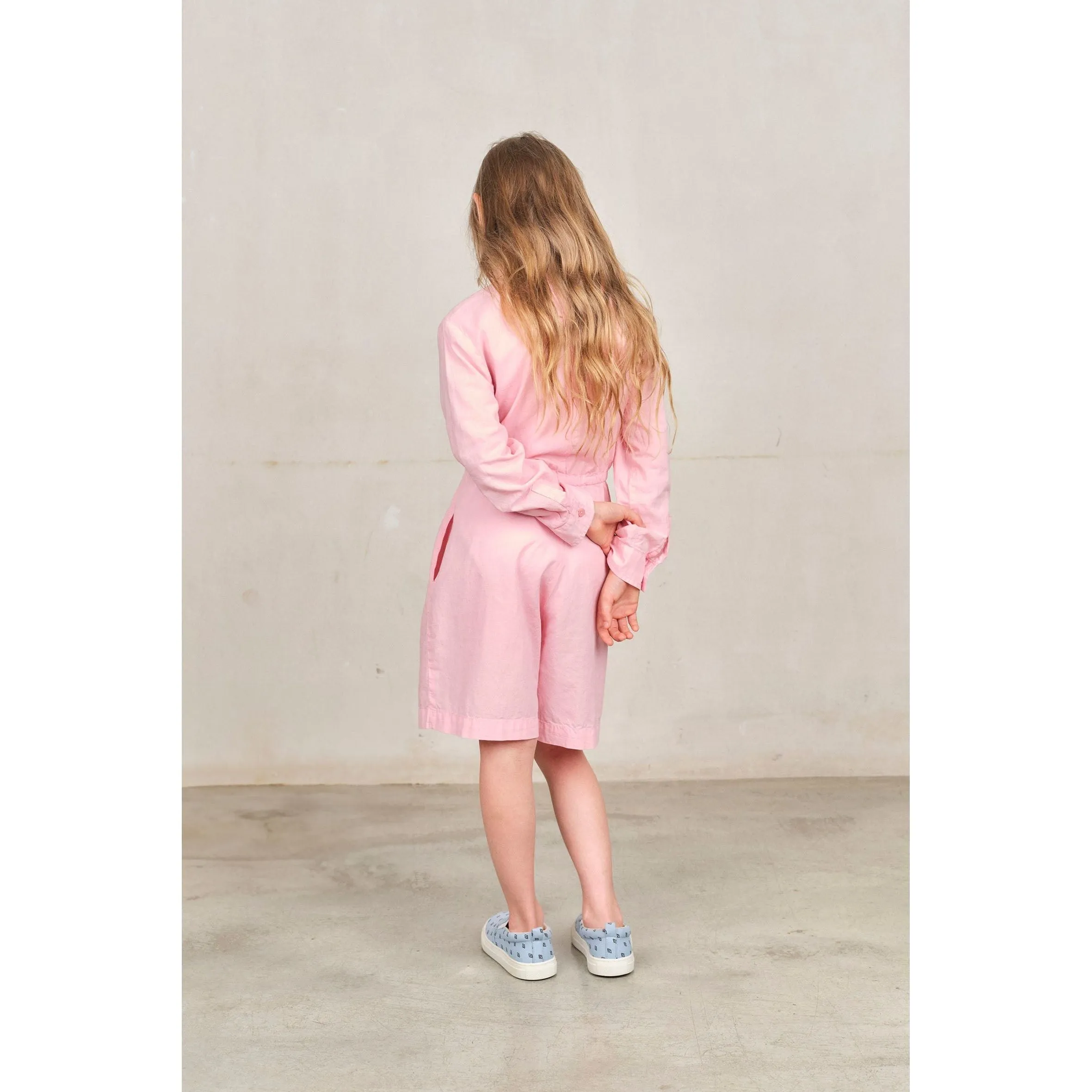 Pink Love Squirrel Short Jumpsuit