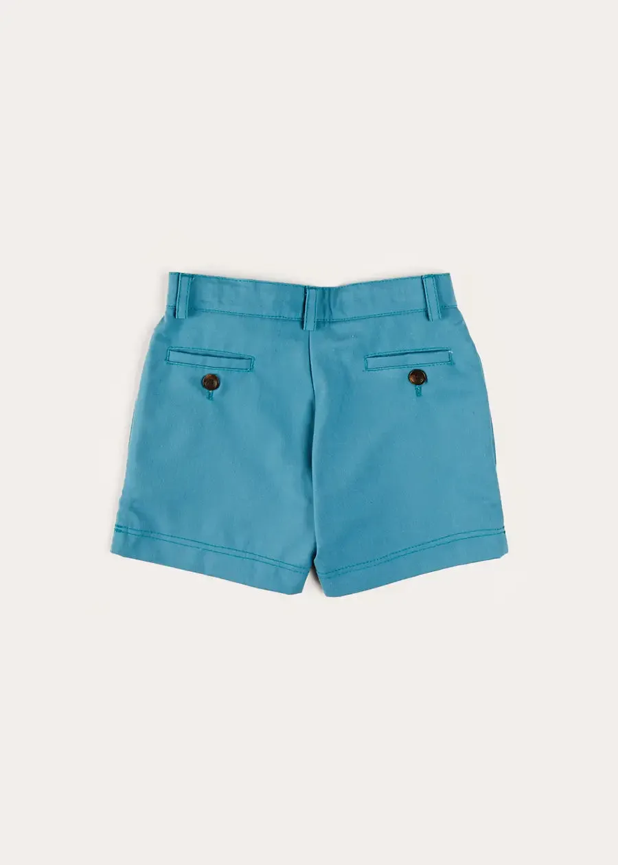 Plain Pocket Detail Shorts in Blue (4-10yrs)