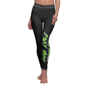 Play Hard / Black/Women's  Casual Leggings