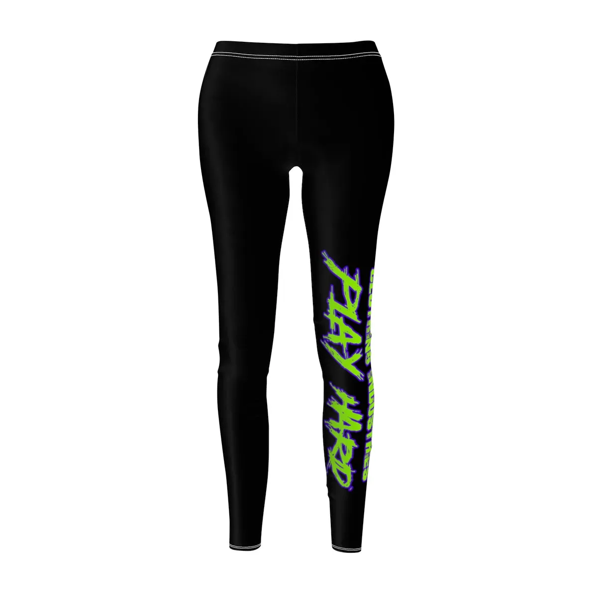 Play Hard / Black/Women's  Casual Leggings