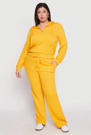 Plus Size Ribbed Knit Sweatpants