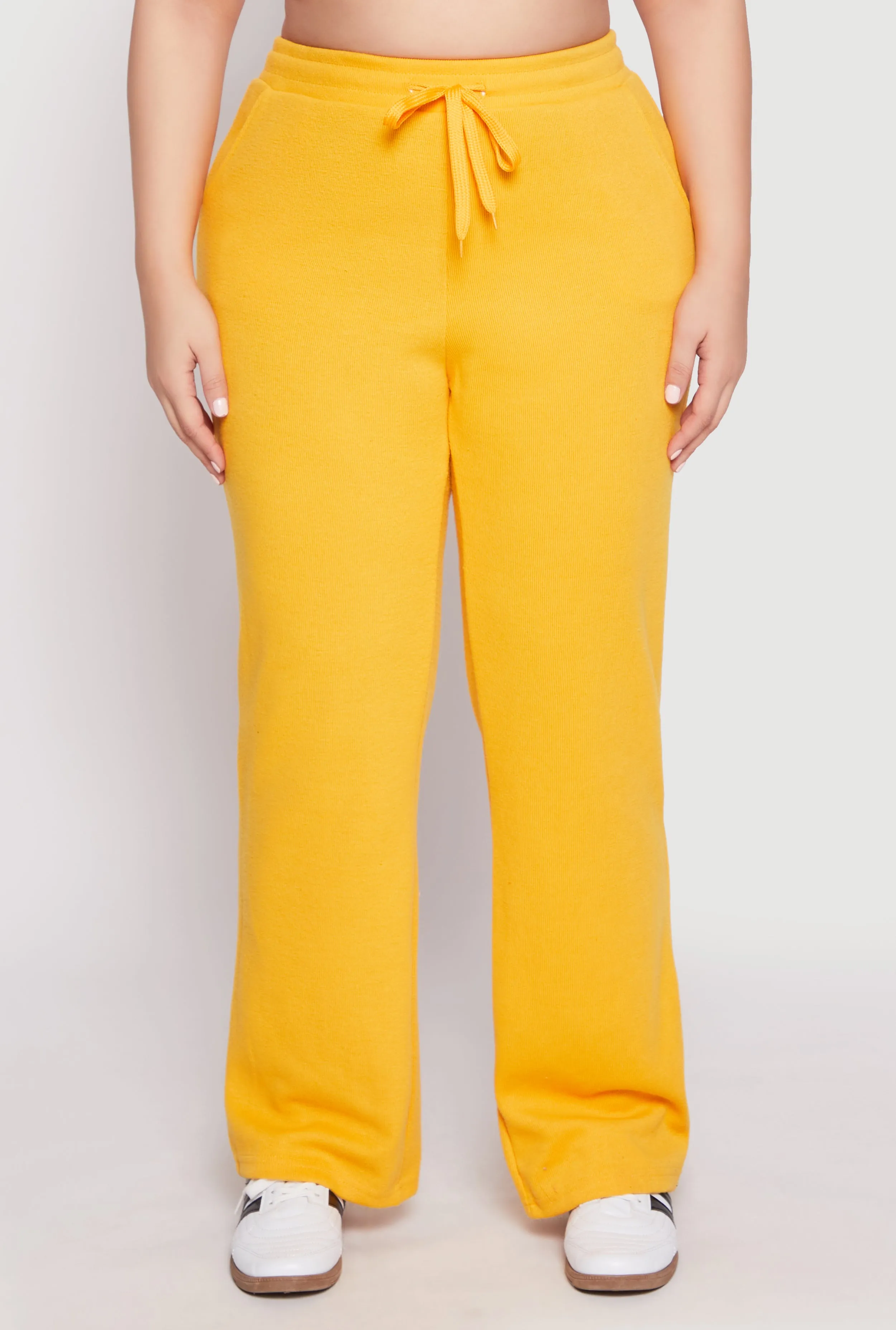 Plus Size Ribbed Knit Sweatpants