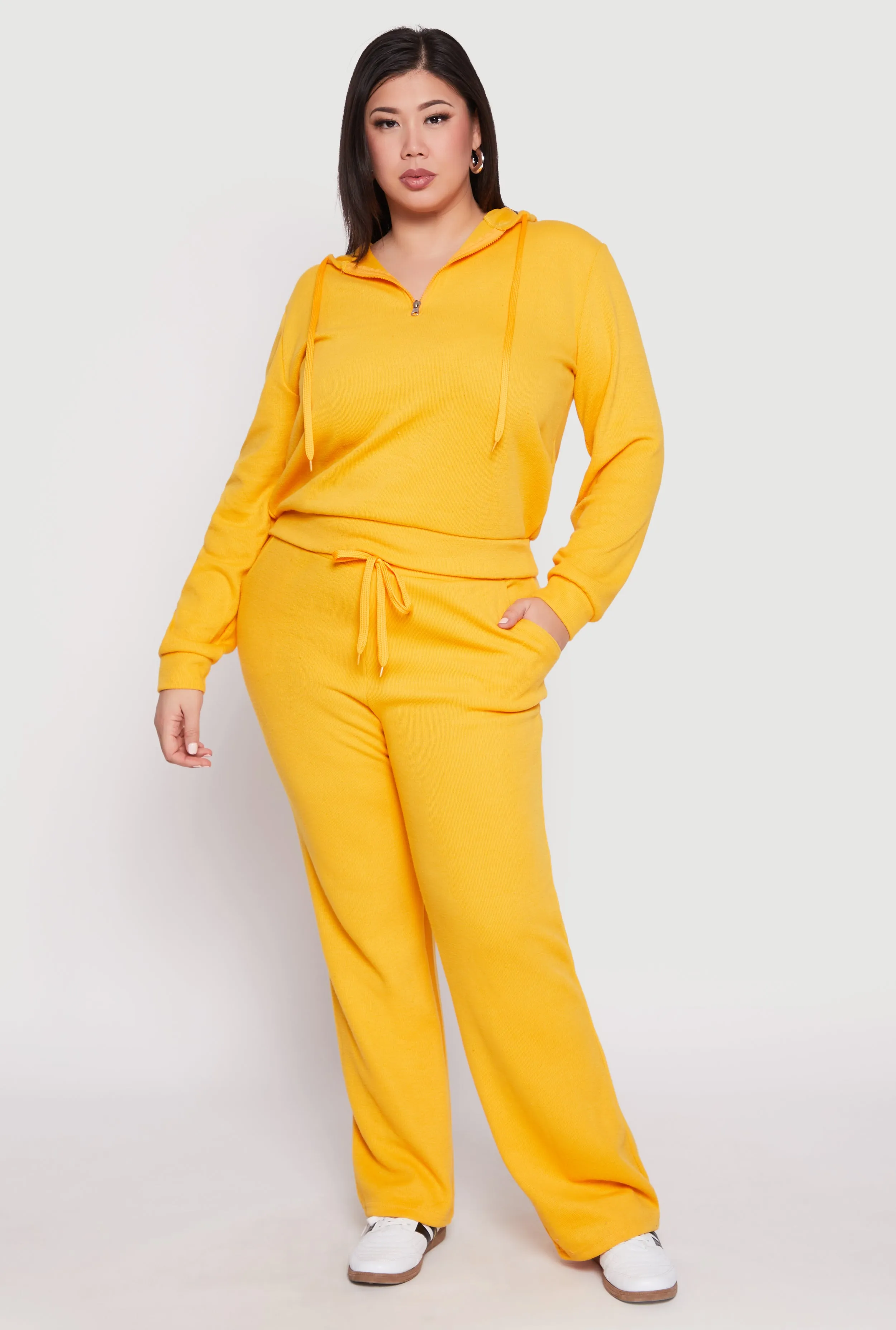 Plus Size Ribbed Knit Sweatpants
