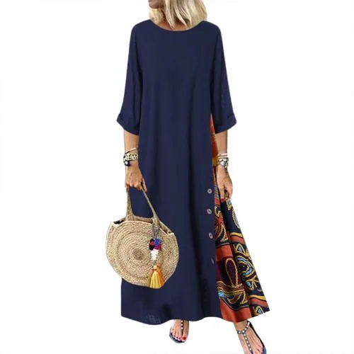 Plus Size Women Vintage Dresses / Maxi Dresses