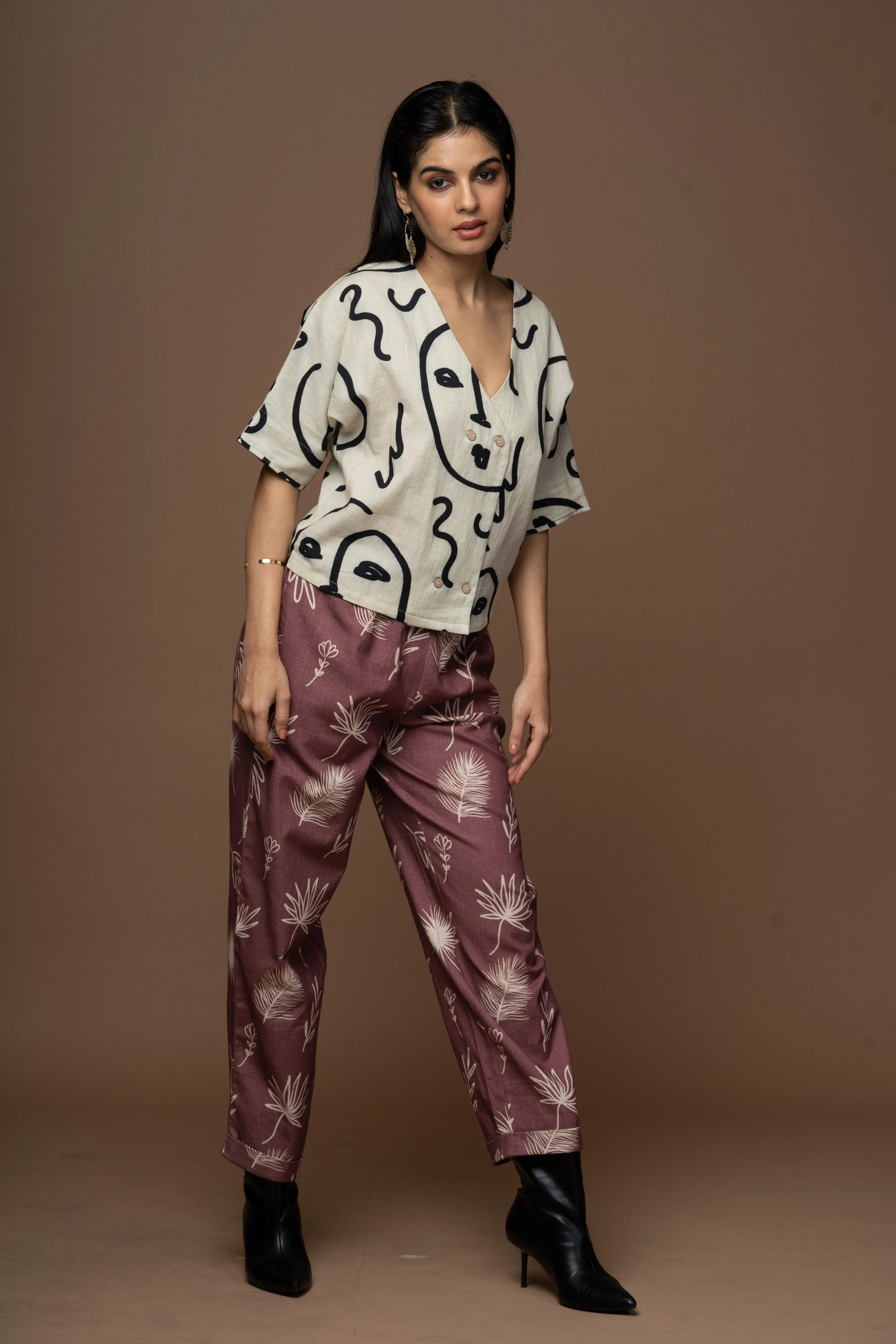 Polish Fit Pants in Shining for You Pattern