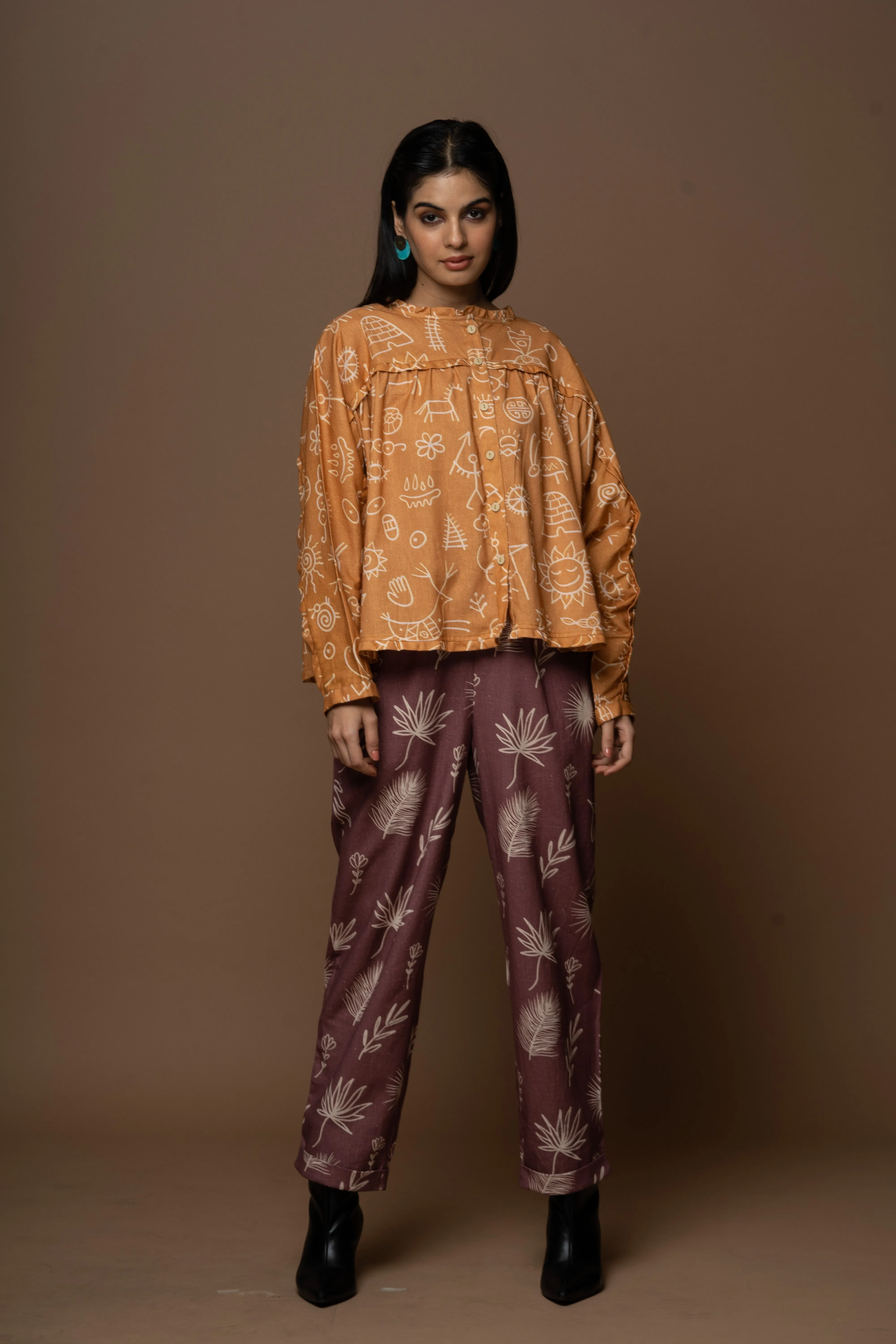 Polish Fit Pants in Shining for You Pattern