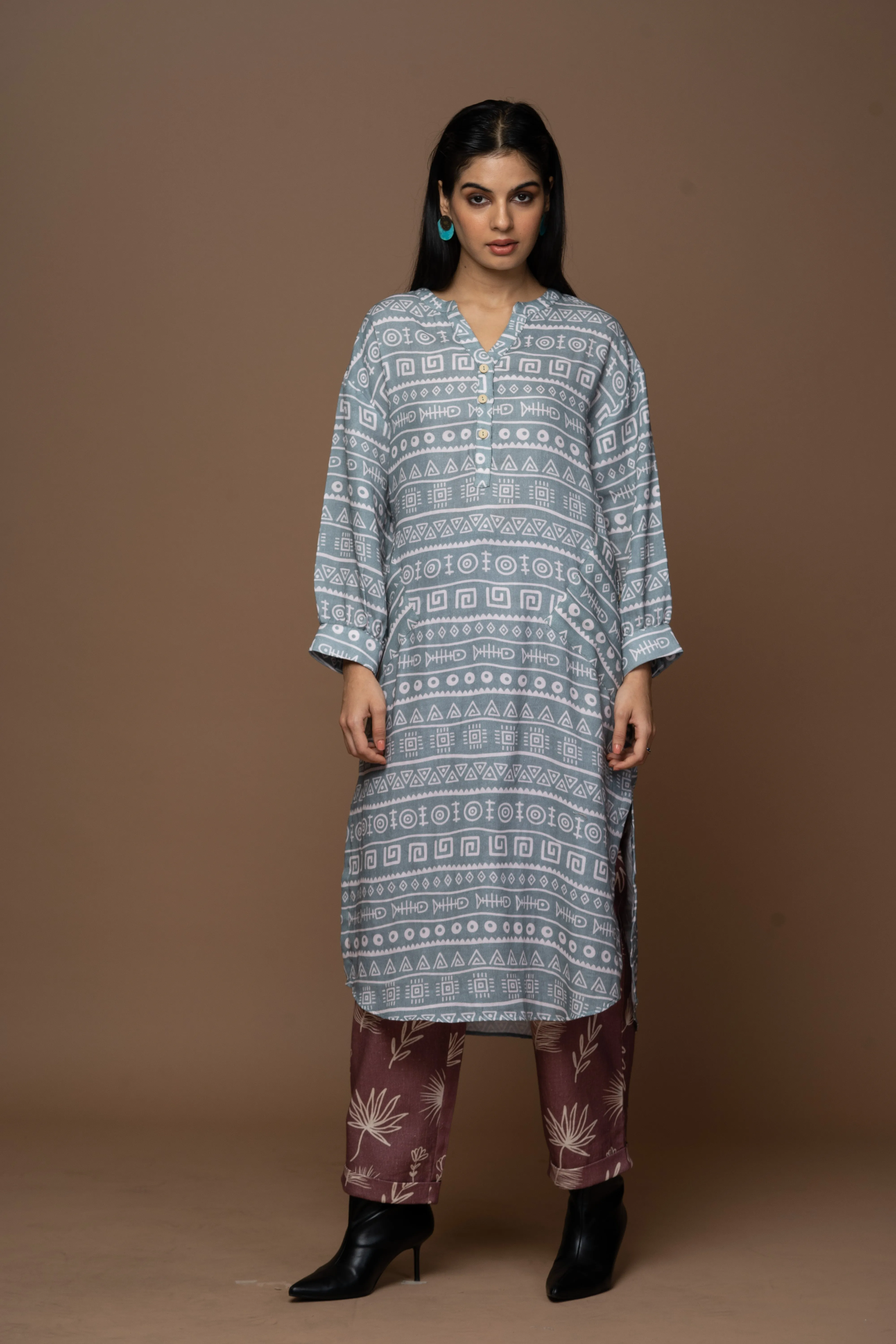Polish Fit Pants in Shining for You Pattern