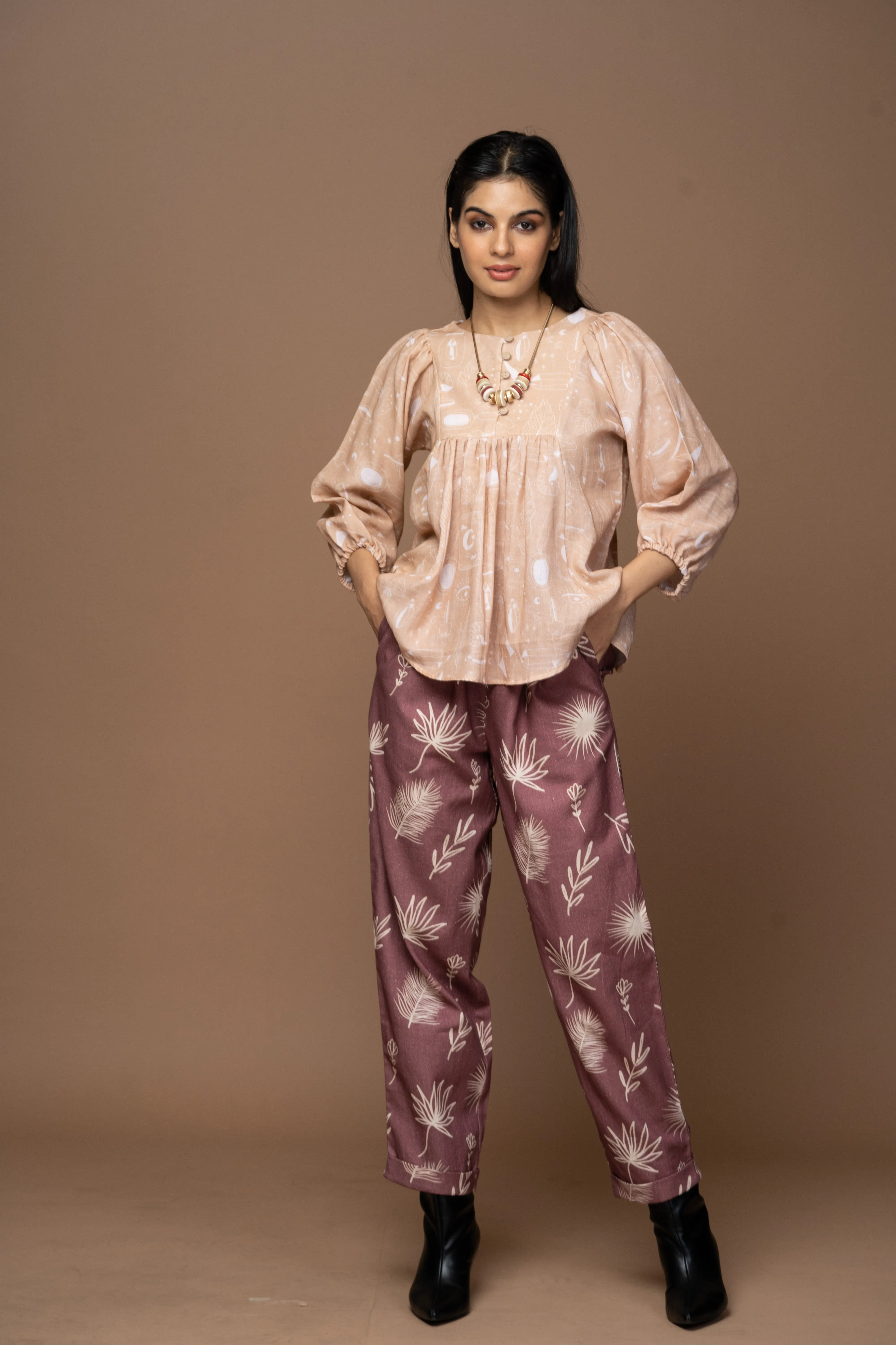 Polish Fit Pants in Shining for You Pattern