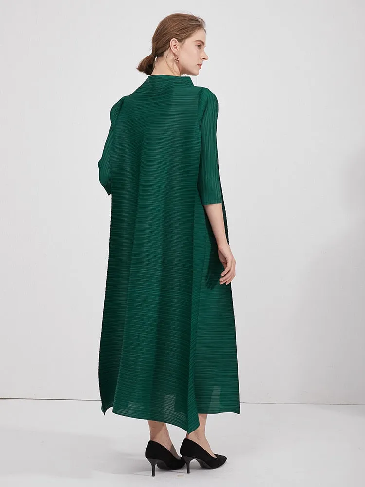 printed plus size vintage long dress