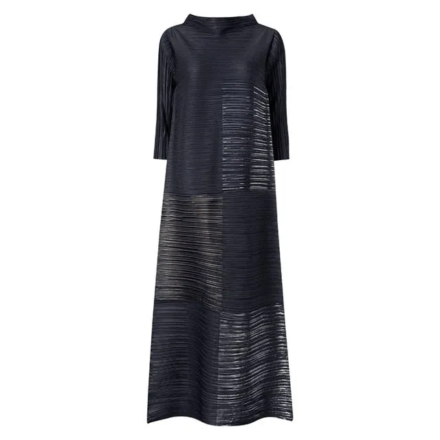 printed plus size vintage long dress