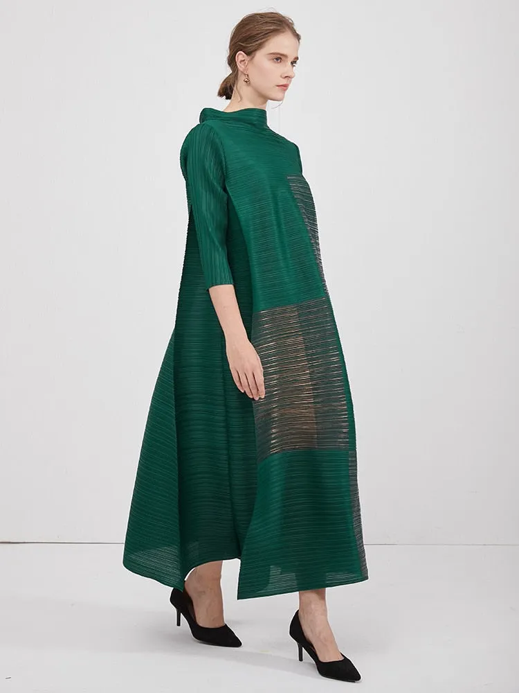printed plus size vintage long dress