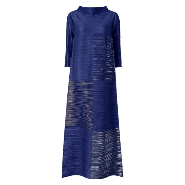 printed plus size vintage long dress