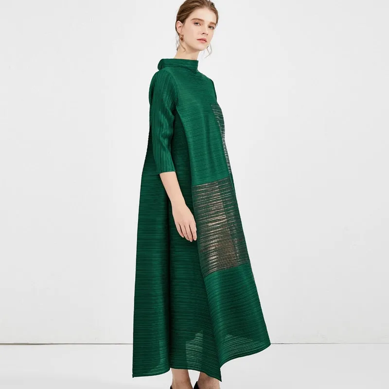 printed plus size vintage long dress