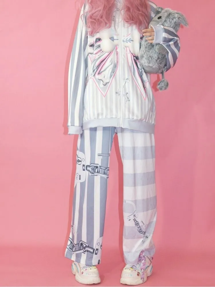 Punk Loose Casual Straight Pants