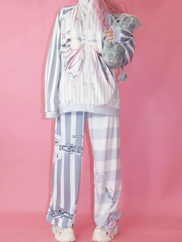 Punk Loose Casual Straight Pants