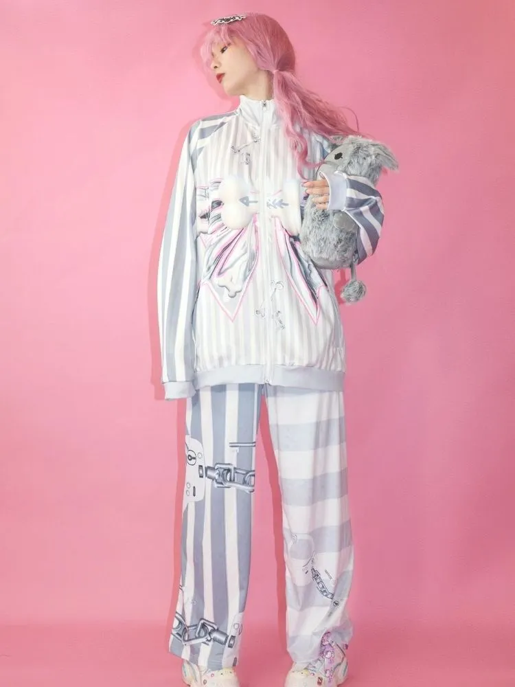 Punk Loose Casual Straight Pants