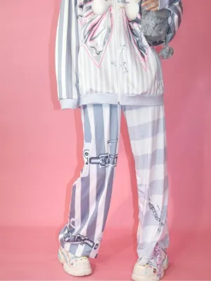 Punk Loose Casual Straight Pants