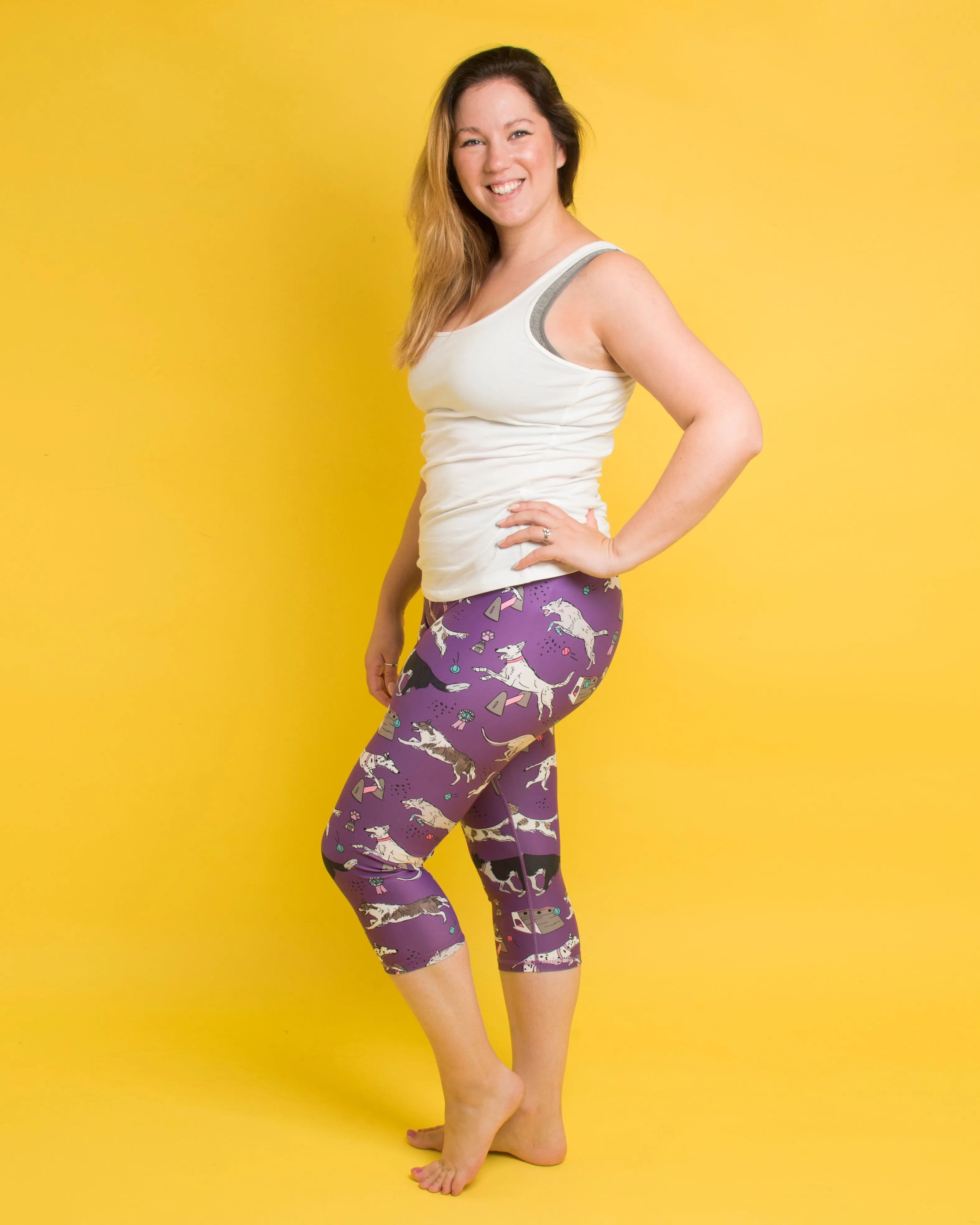 Purple Flyball Women's Activewear Leggings