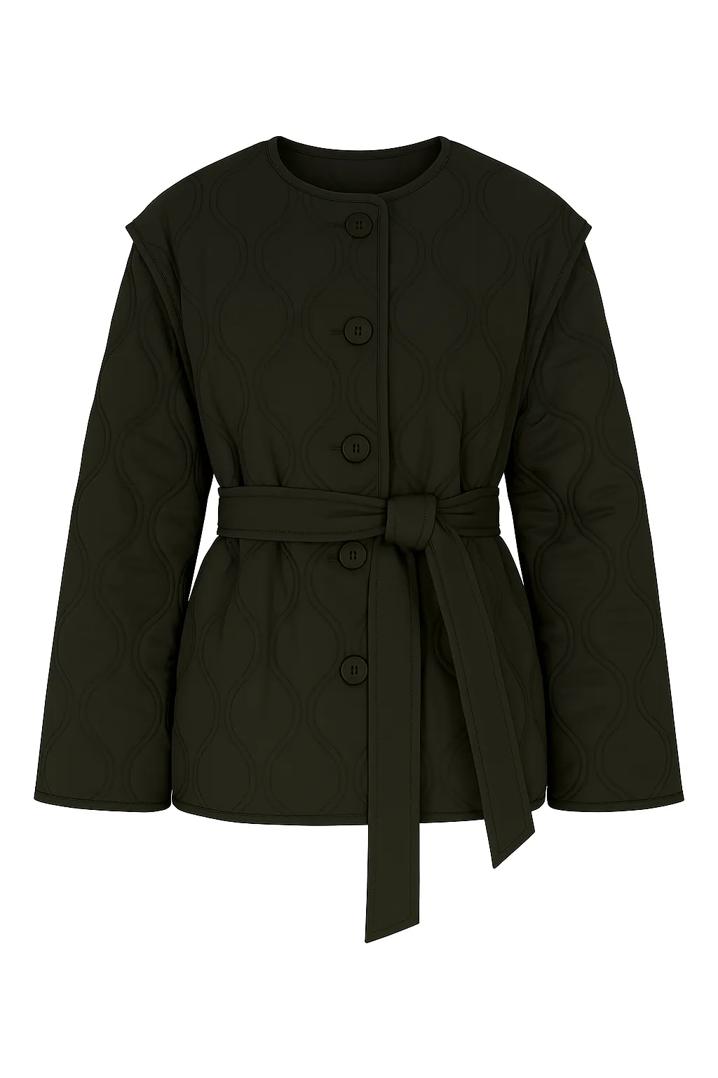 "The Nicola" - Quilted Gilet Jacket (Black)
